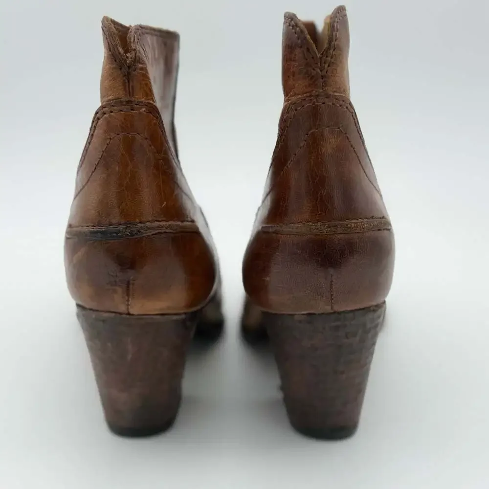 Frye Renee Seam Short Leather Ankle Boots
